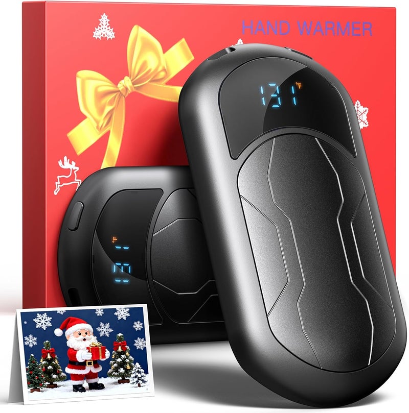 botkc Electric Hand Warmers Rechargeable 2 Pack with 3 Heating Mode,Portable Hand Heater,Smart Chips,USB Quick Charge, Winter Gifts for Christmas, Outdoor, Golf, Hunting, Camping - Image 1